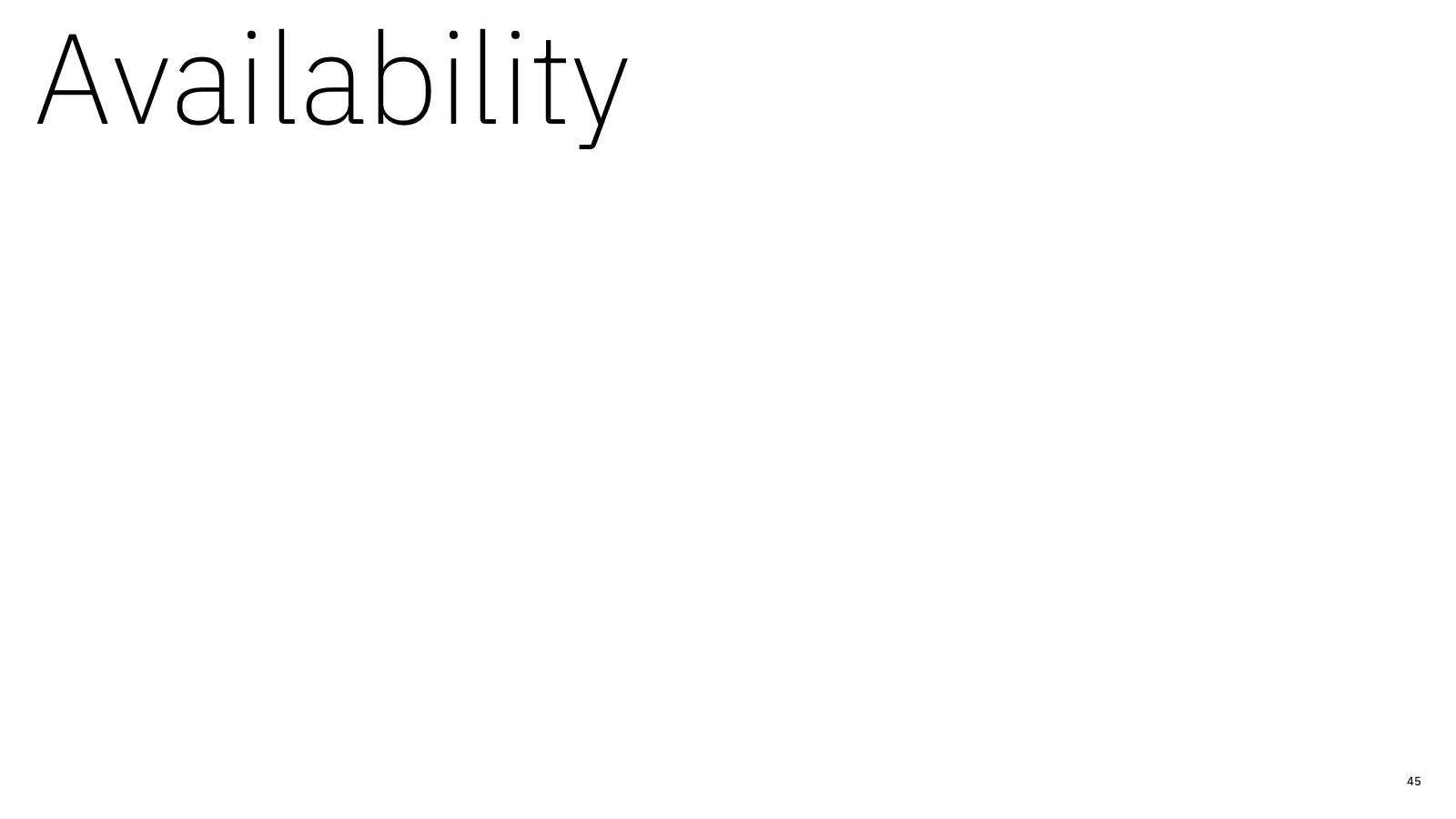 Availability