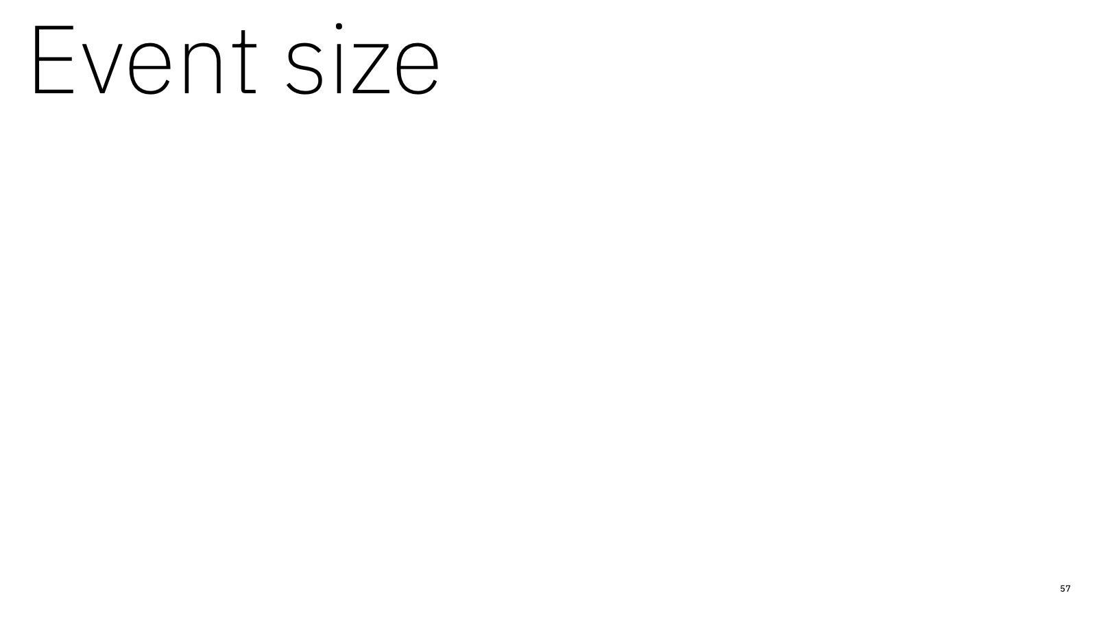 Event size